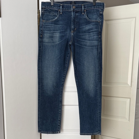 Citizens of Humanity Elsa Mid Rise Straight Jeans Size 30 Indigo Denim - Picture 6 of 11